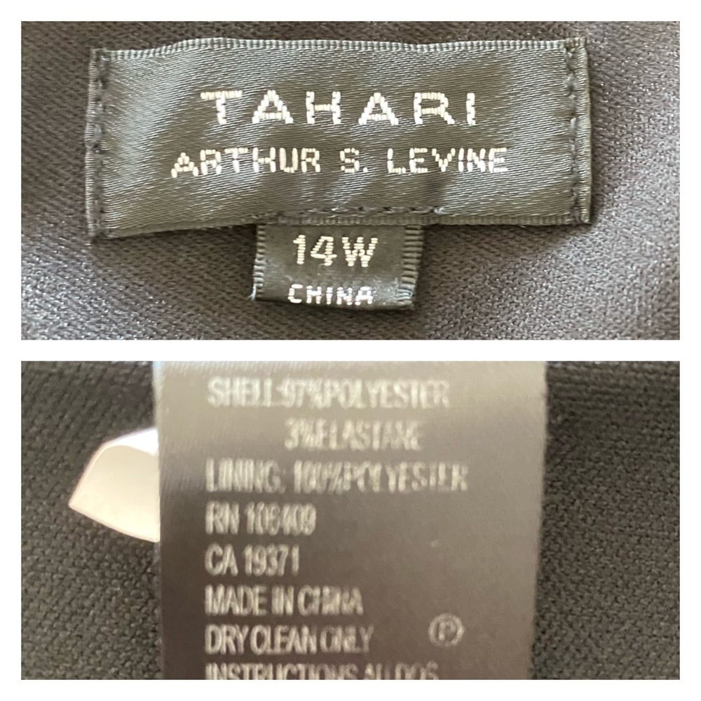 Tahari Sleeveless Striped Fit & Flare Dress - Picture 11 of 11